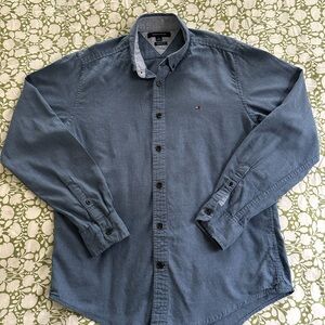 Tommy Hilfiger Blue Casual Button Down Shirt